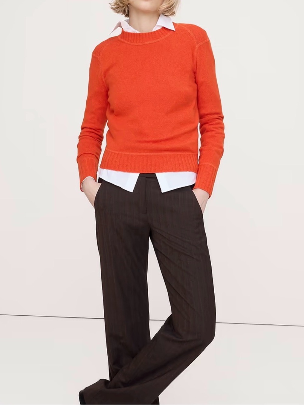 Banana Republic Rust Orange Crewneck Sweater size XXL